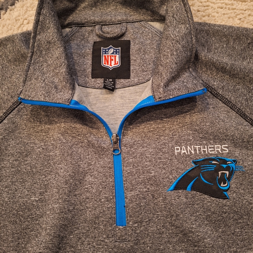 NFL carolina panthers 1/4 zip pullover